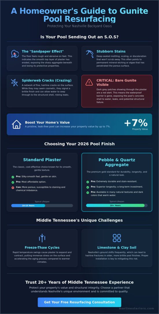 Gunite Pool Resurfacing in Nashville: The 2026 Homeowner’s Guide