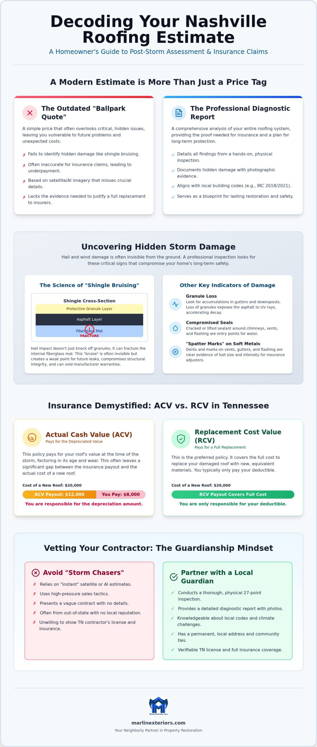 Roofing Estimate Nashville TN: The 2026 Homeowner’s Guide to Costs and Insurance