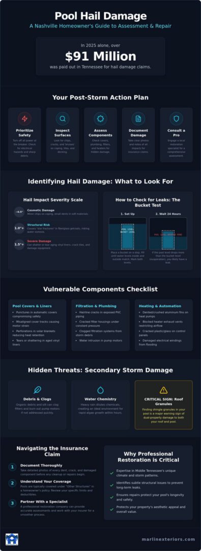 Nashville Hail Damage Pool Repair: Post-Storm Guide (2026)