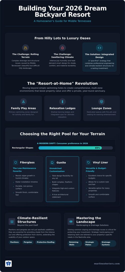 Backyard Pool Design Ideas Tennessee: Creating Your 2026 Outdoor Resort